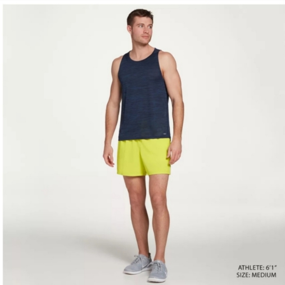 DSG MEN'S 9" STRIDE RUN SHORT IN YELLOW NWT SIZE XXL